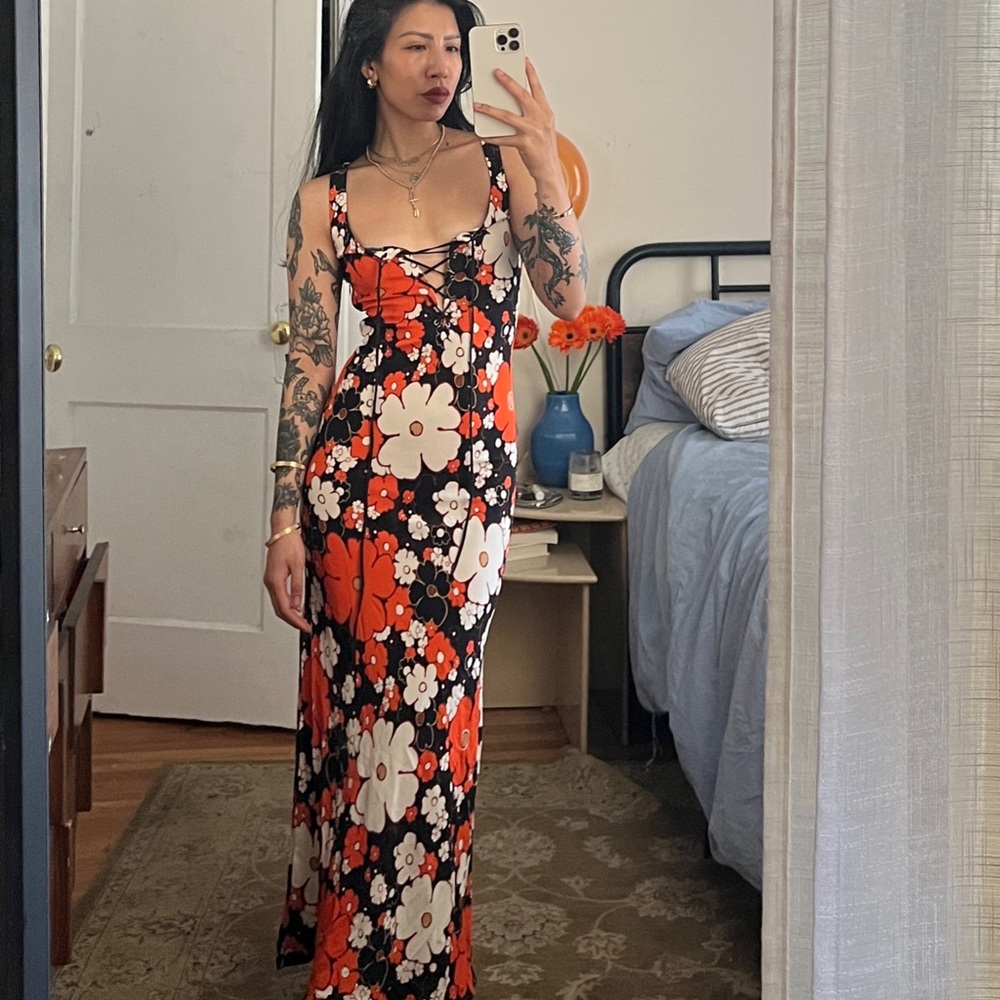 Miu Miu Floral Maxi Dress